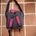 Funda cadrada negra con detalles en vermello para pandeireta - Imaxe 2