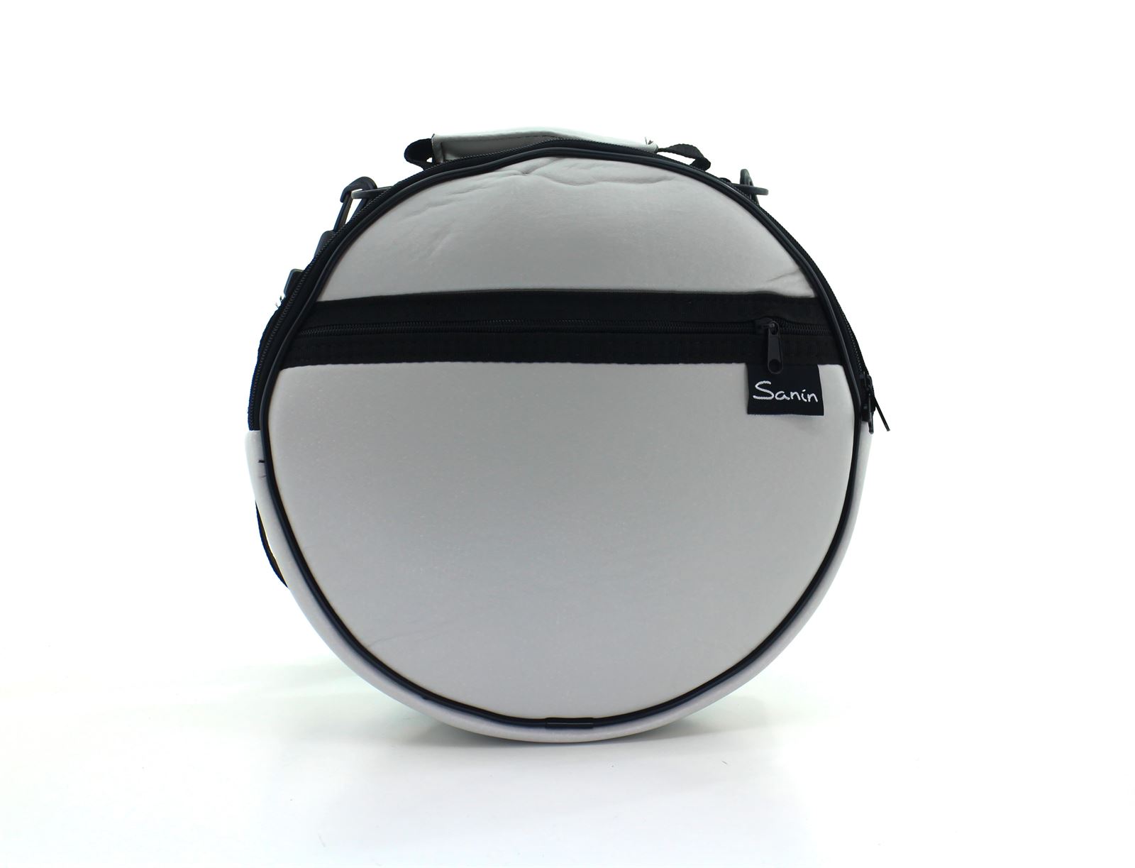 Funda de polipel redonda cor gris claro para pandeireta de 9 pares - Imaxe 1