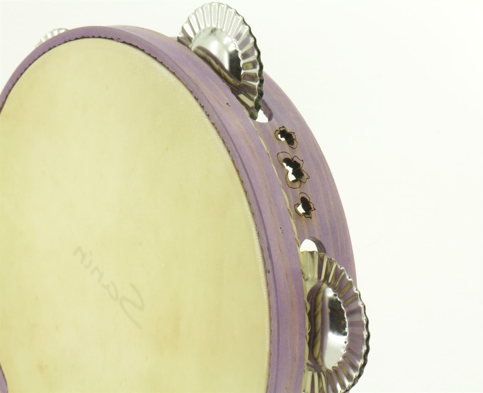 Pandeireta 5 pares cor violeta e decorado de bolboretas - Imaxe 2