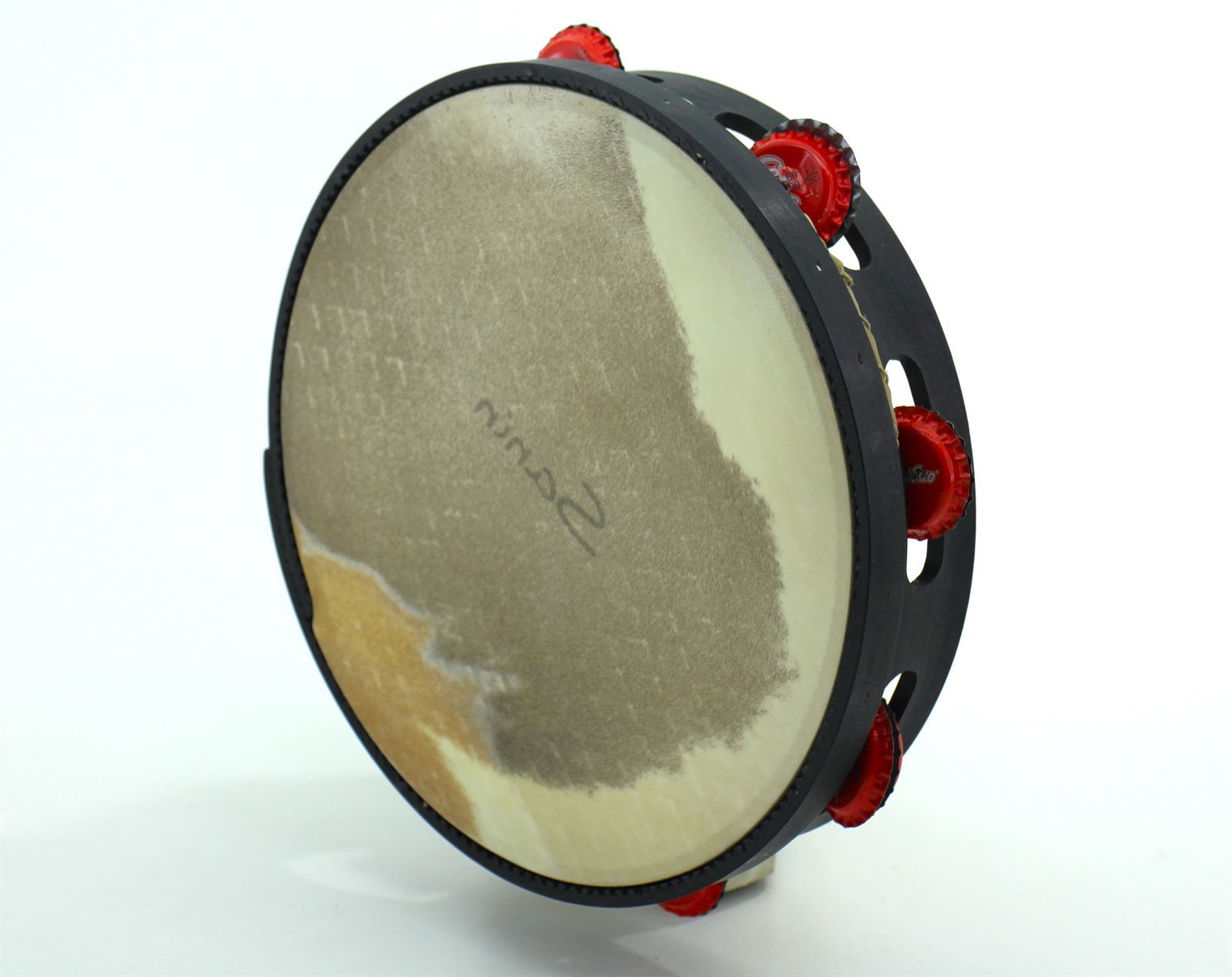 Pandeireta 7 pares cor negra e chapas de refugallo - Imaxe 1