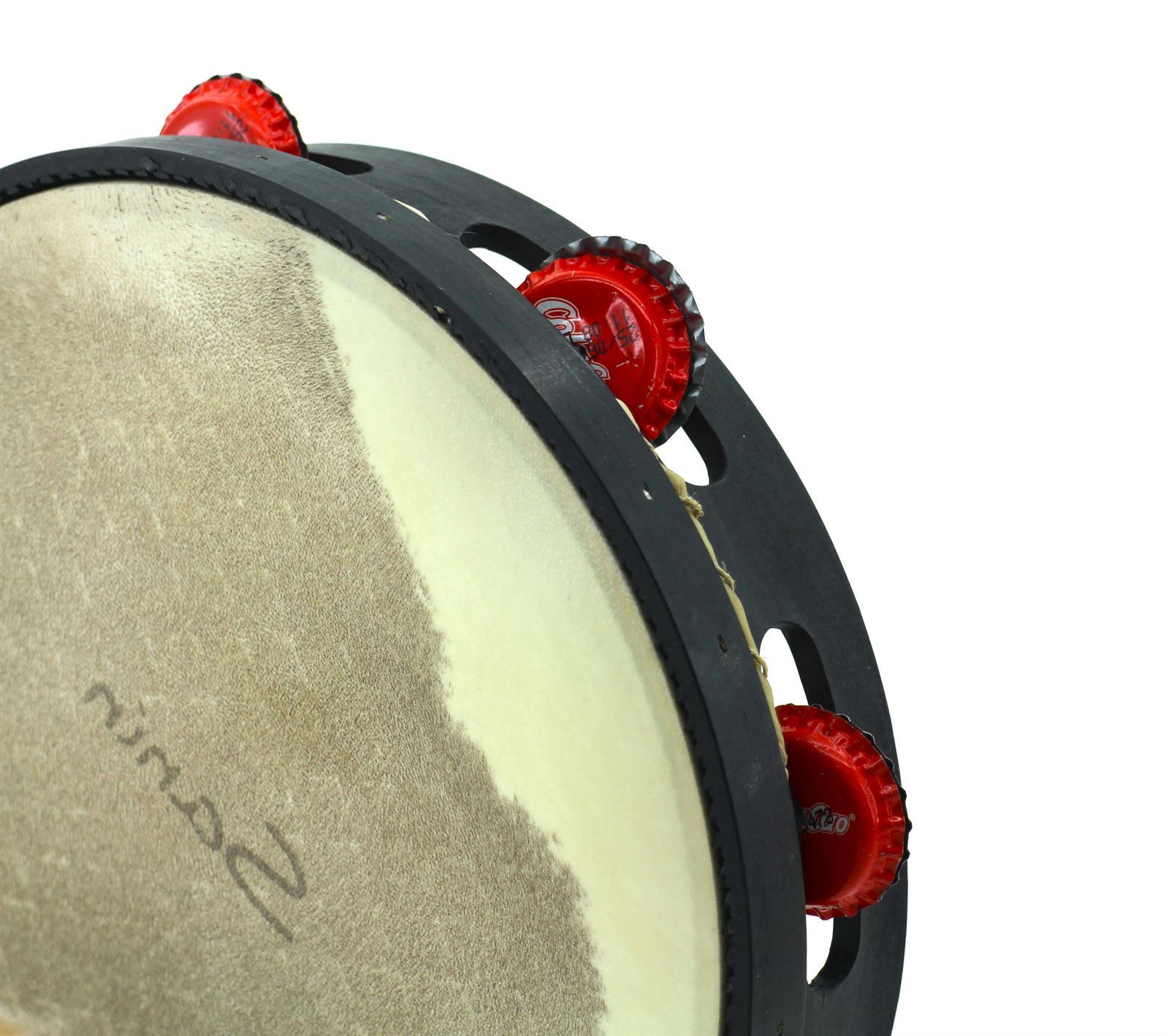 Pandeireta 7 pares cor negra e chapas de refugallo - Imaxe 2