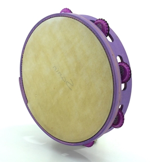 Pandeireta 7 pares cor violeta e chapas de refugallo - Imaxe 1