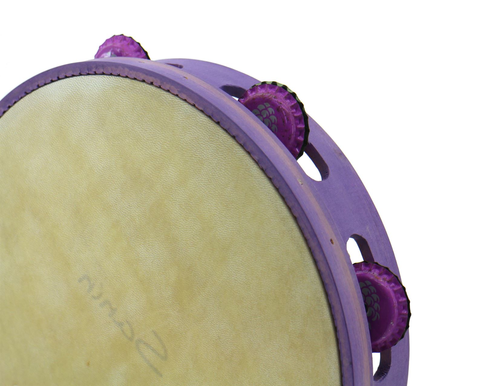 Pandeireta 7 pares cor violeta e chapas de refugallo - Imaxe 2