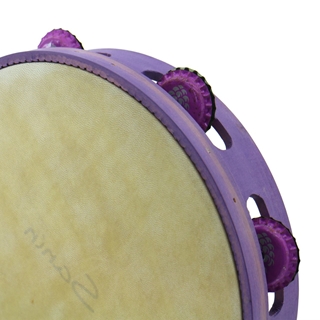 Pandeireta 7 pares cor violeta e chapas de refugallo - Imaxe 2