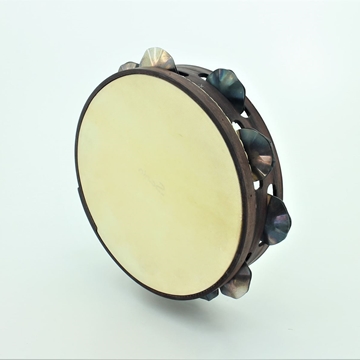 Pandeireta cor marrón de 9 pares de ferreñas manuais temperadas - Imaxe 2