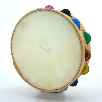 Pandeireta de 13 pares de chapas de cores - Imaxe 2