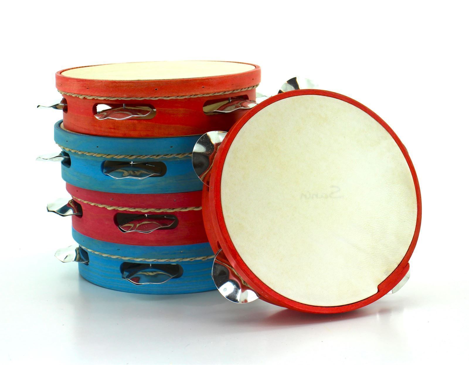 Pandeireta de 5 pares (tamaño 4 pares) con cor e ferreñas manuais - Imaxe 2