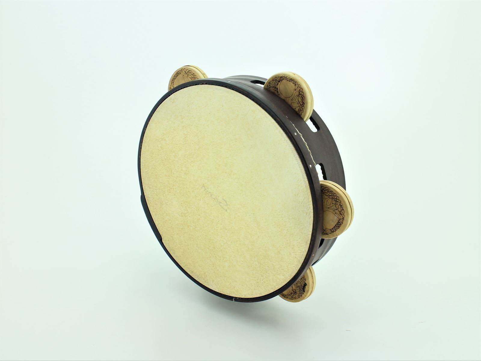 Pandeireta de 5 pares (tamaño 9 pares) de ferreñas de madeira de buxo - Imaxe 1