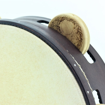 Pandeireta de 5 pares (tamaño 9 pares) de ferreñas de madeira de buxo - Imaxe 2