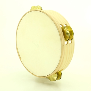 Pandeireta de 8 pares de ferreñas manuais douradas - Imaxe 1