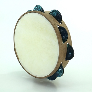 Pandeireta de nogueira 9 pares de ferreñas tradicionais de lata de marmelo - Imaxe 2