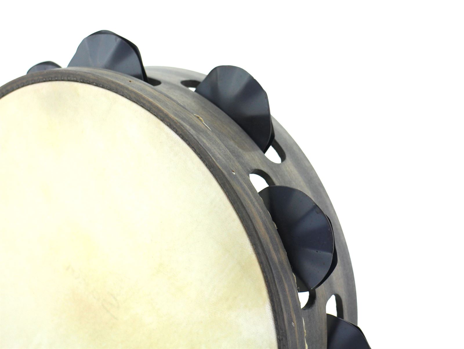 Pandeireta gris de 9 pares de ferreñas manuais temperadas - Imaxe 1