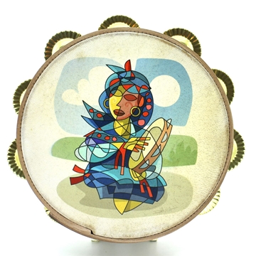 Pandeireta Ilustrada por Luis Davila_ Pandereteira - Imaxe 1