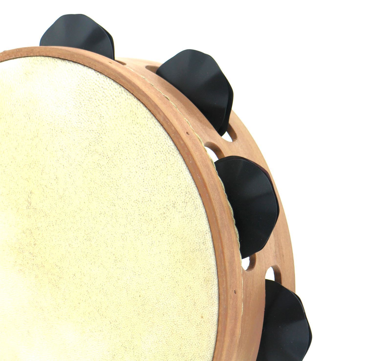 Pandeireta marrón claro de 9 pares de ferreñas manuais temperadas negras - Imaxe 1