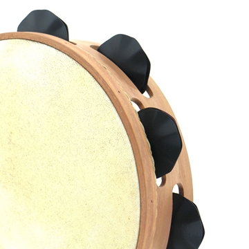 Pandeireta marrón claro de 9 pares de ferreñas manuais temperadas negras - Imaxe 1