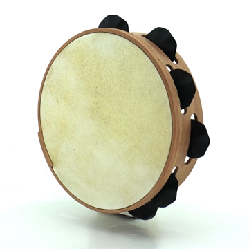 Pandeireta marrón claro de 9 pares de ferreñas manuais temperadas negras - Imaxe 2