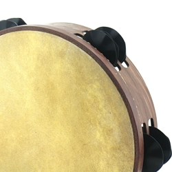 Pandeireta marrón de 10 pares de ferreñas manuais negras - Imaxe 2