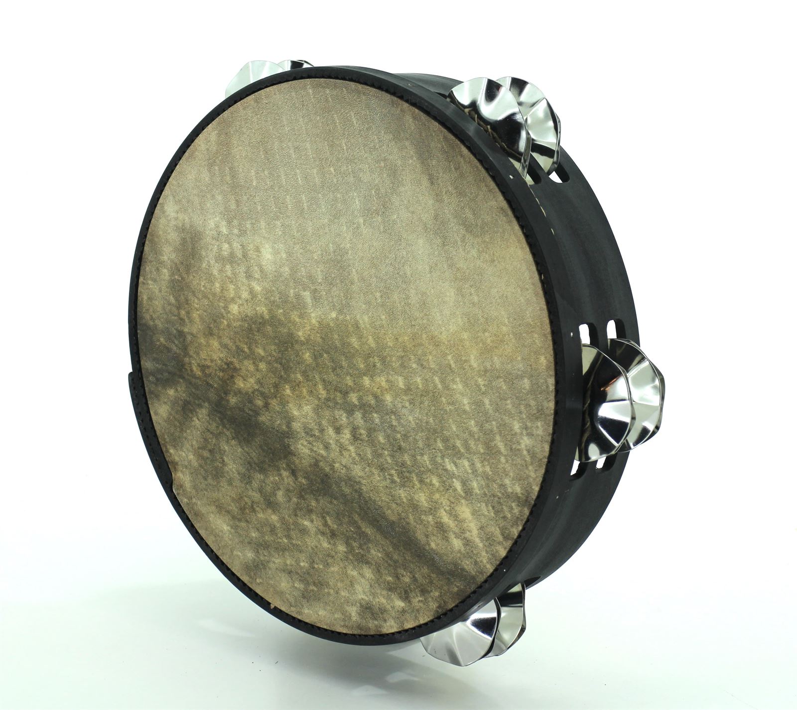 Pandeireta negra de 10 pares de ferreñas manuais - Imaxe 1