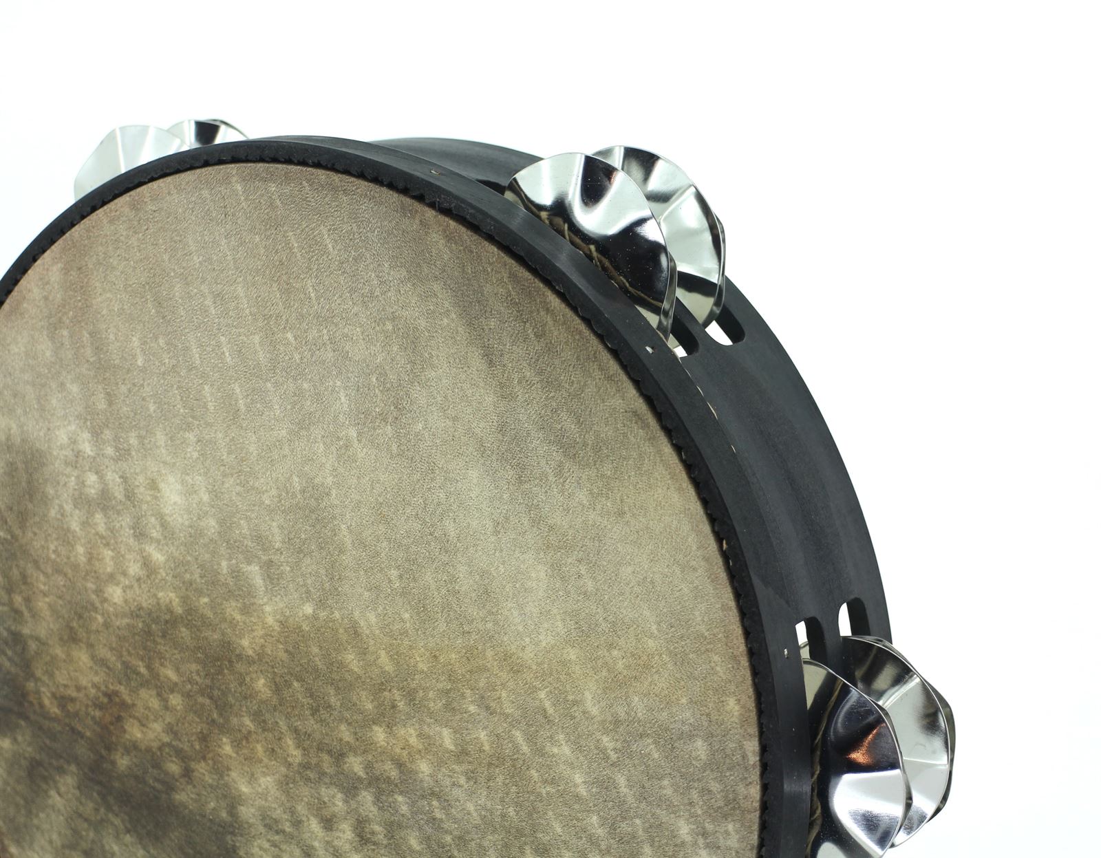 Pandeireta negra de 10 pares de ferreñas manuais - Imaxe 2