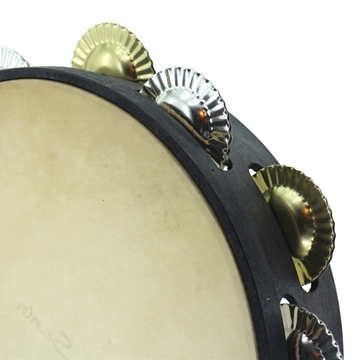 Pandeireta negra de 11 pares de ferreñas mixtas - Imaxe 1