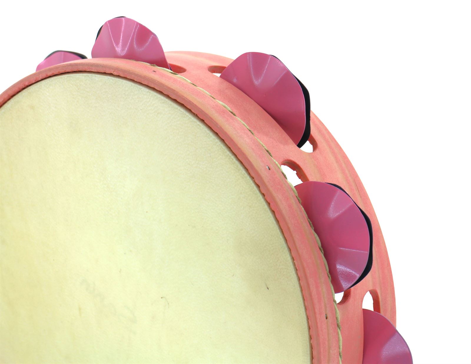 Pandeireta rosa chicle de 9 pares de ferreñas manuais temperadas rosa chicle - Imaxe 1