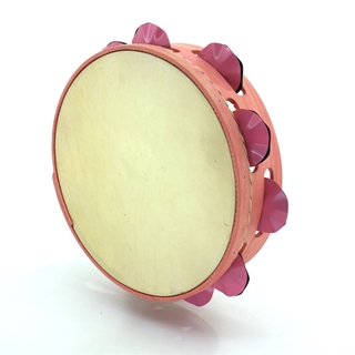 Pandeireta rosa chicle de 9 pares de ferreñas manuais temperadas rosa chicle - Imaxe 2