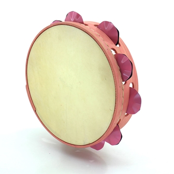 Pandeireta rosa chicle de 9 pares de ferreñas manuais temperadas rosa chicle - Imaxe 2