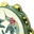 Pandeireta verde ilustrada con colibrís - Imaxe 1