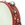 Pandeireta vermella de 9 pares con decorado de bolboretas - Imaxe 1