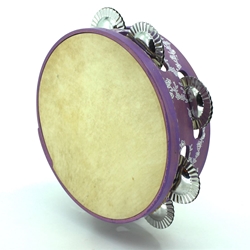 Pandeiretas de 7 pares con cor e flores blancas - Imaxe 2