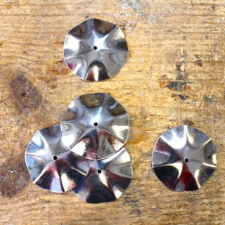 Par de ferreñas manuais prateadas - Imaxe 1