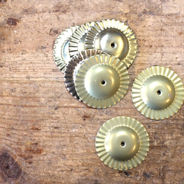 Par de ferreñas tradicionais douradas - Imaxe 1