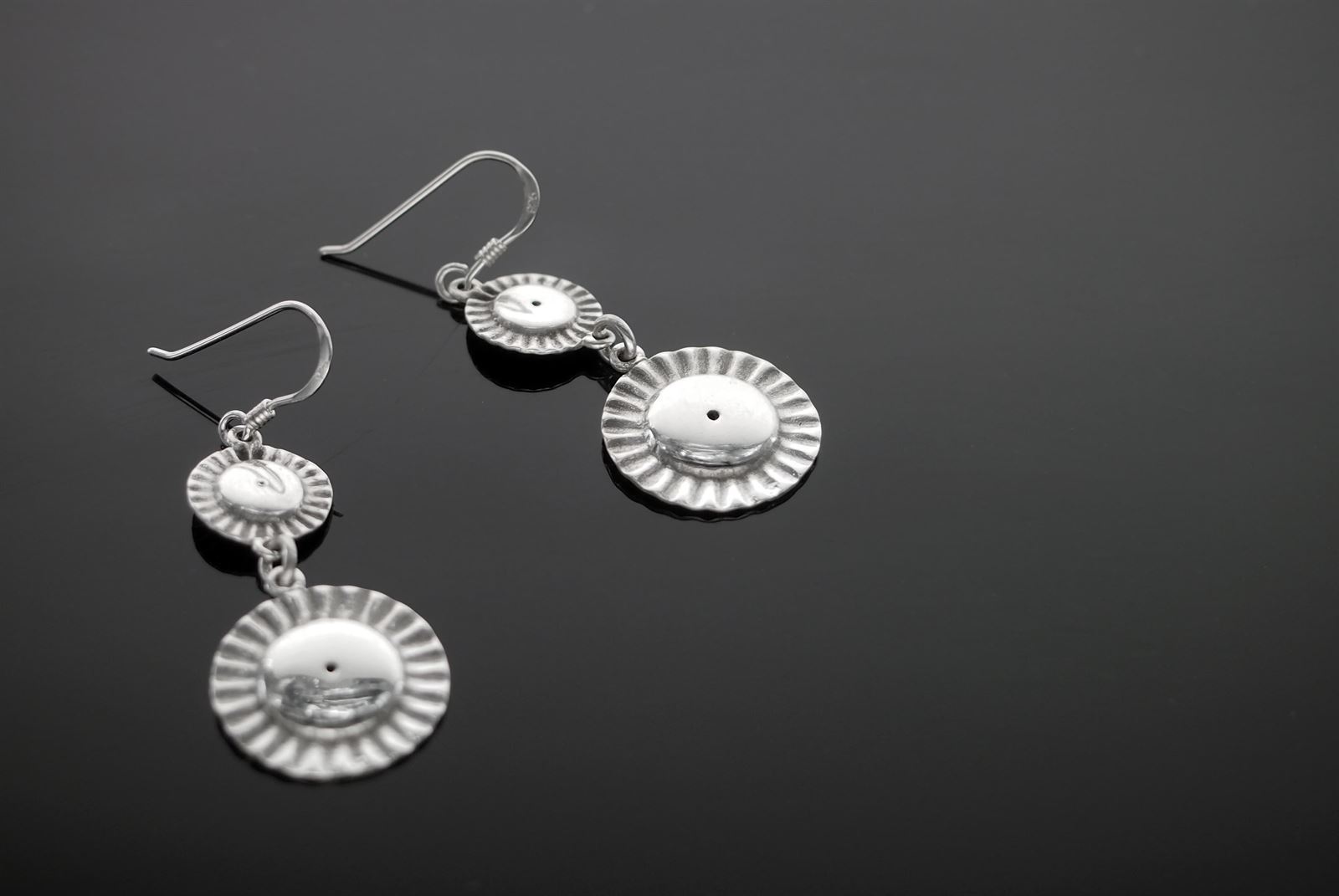 Pendentes grandes doble ferreña de gancho_Colección Ferreñas - Imaxe 1