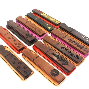 Tarrañolas decoradas con funda de coiro - Imaxe 1